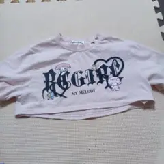 マイメロディ クロップドTシャツ 100cm