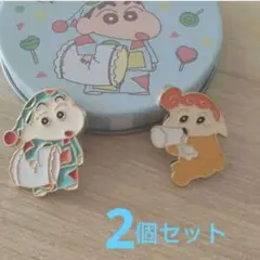 新品♥️クレヨンしんちゃん　ピンバッジ　しんちゃんとひまわり　2個セット