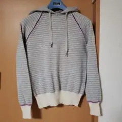 DIESEL　ニットパーカー　ボーダー　M(M~L)