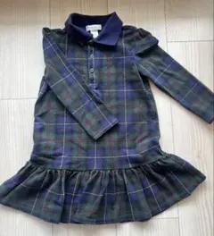 【美品】Ralph Lauren 24Mワンピース チェック柄