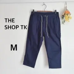 ザショップティーケー　カジュアルパンツ　クロップド丈　タック　ウエストゴム　Ｍ