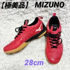 極美品★ミズノ バドミントンシューズ ウエーブファングZERO 28cm