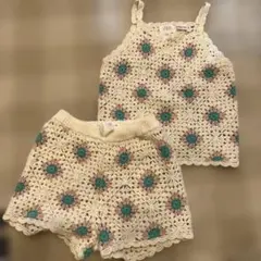 ザラ　セットアップ　クロシェ