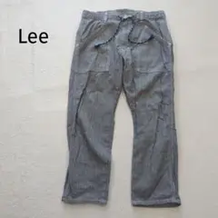 リー Lee ストライプ ワーク パンツ ヒッコリー カーゴ イージー M