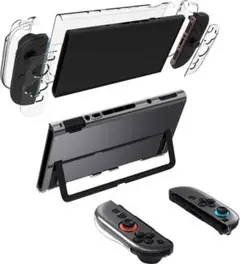 Switch 2 クリアケース ドック対応 耐衝撃 PC素材 保護カバー