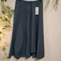 [AMERICAN HOLIC] ダークグリーン フレアスカート4400円