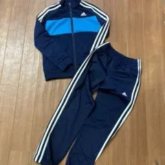 adidas ジャージ 130cm ネイビー/青