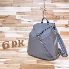 【カンペール】CAMPER OUSAナイロン軽量リュック グレー×シルバー銀