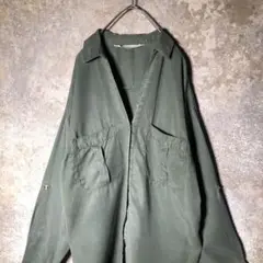 【ヴィンテージ】袖ツーウェイミリタリーシャツ used 古着 ZBS2