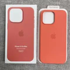 「新品未使用」iPhone 16 Pro Max シリコンケース タンジェリン