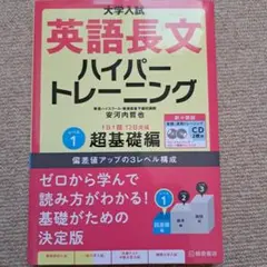 【値下げ】大学入試英語長文ハイパートレーニング レベル1 安河内 哲也