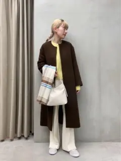 ユナイテッドアローズ コート アウター Aライン ノーカラー