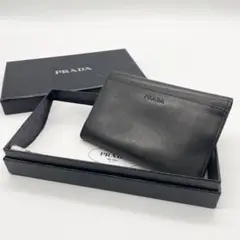 ✨極美品✨ PRADA プラダ レザー 二つ折り財布