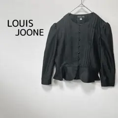LOUIS JOONE ジャケット風 ブラウス M 黒 ペプラム フォーマル