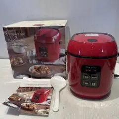 コンパクトライス&フードクッカー　未使用品　レッド　生活家電　キッチン