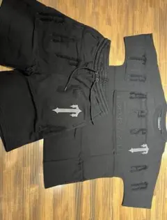 【Trapstar London】ブラックグレー 刺繍セットアップ