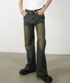 【美品】フレアデニムパンツ
