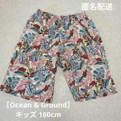 Ocean & Ground キッズ アイランドショーツ総柄綿100%160cm