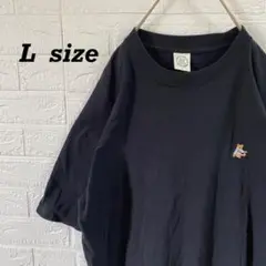 テディベア　ワンポイント刺繍ロゴTシャツ