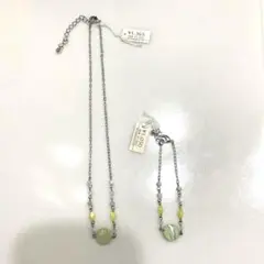 【未使用・タグ付】ビーズ アクセサリー ネックレス & ブレスレット