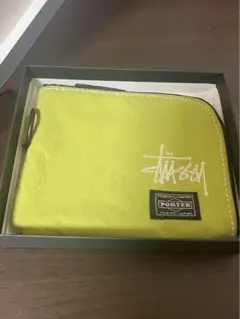 美品 ステューシー x ポーター 財布ラウンドジップナイロン