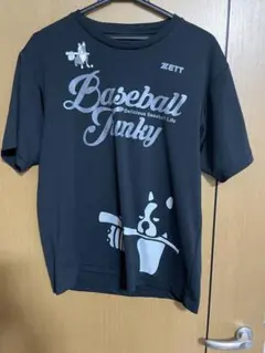 極美 baseball junky × ZETT Tシャツ ゼット ブラック O