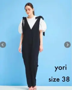 yori 新品♡ ヨリ トリアセリボン サロペット black 38