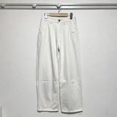 【美品】PAYDAY(ペイデイ) ストレートワイドパンツ ホワイトデニム