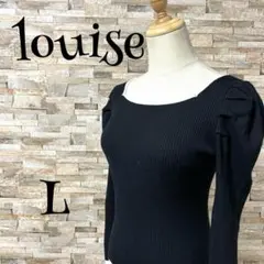 【ルイーズ/louise】　カットソー　ニット　パフスリーブ　プルオーバー　L