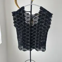 Deuxieme Classe レースブラウス黒
