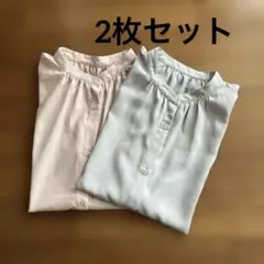 【最終値下げ‼︎】 GU 半袖ボタンシャツ ピンク・グレー 2色セット