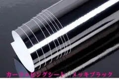 カー ラッピングシート メッキブラックA4【2枚セット】