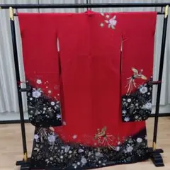 振袖、お買得赤地振袖、舞踊、最終値引き汚れもなくとても美品です