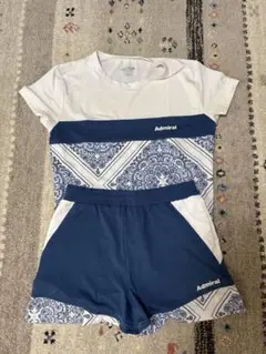 Admiral テニスウェアペイズリー柄 セットアップ