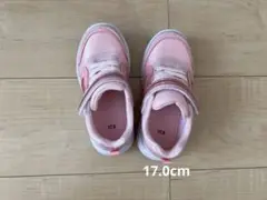 西松屋 ハート ピンク キッズシューズ 17.0cm