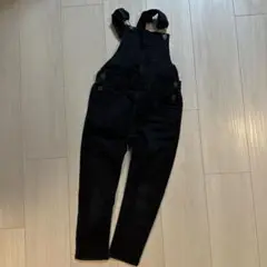 GLOBAL WORK ブラック オーバーオール M