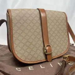 CELINE セリーヌ マカダム柄 ショルダー フラップ オールド 金具