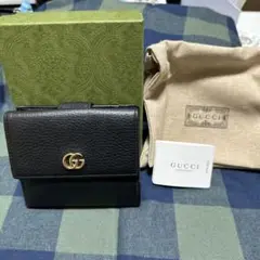 GUCCI プチマーモント 二つ折り 財布 レザー