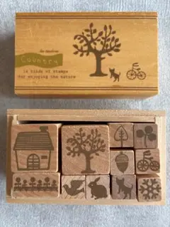自然テーマスタンプセット