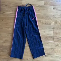 adidas ネイビー/ピンク ジャージ　140