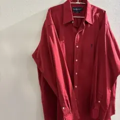 RalphLauren ラルフローレン シャツ 赤 XLサイズ