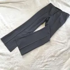 ヒューゴボス ビジネス スーツ パンツ ダークグレー系 ウール きれいめ