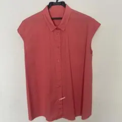SALE‼️DoCLASSE コーラルピンク ノースリーブシャツ サイズ15