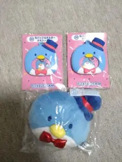 タキシードサム　缶バッジ＆ホルダー2個　フェイスマスコット　当たりくじ