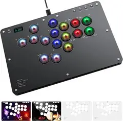 レバーレス コントローラー アケコン レバーレス 16ボタン