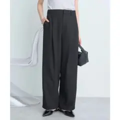 earth music&ecology タックストレートパンツ