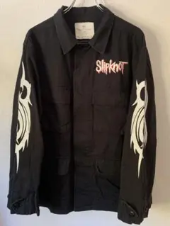 スリップノット Slipknot 袖プリント ミリタリージャケット トライバル