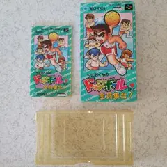 【箱・説明書付き・ソフトなし】くにおくんのドッジボール　スーパーファミコン