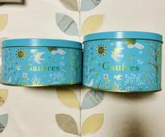 上野風月堂 ゴーフル 空き缶 デザイン缶 スチール缶 小物入れ アクセサリー
