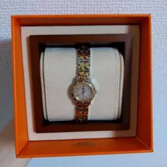 エルメス HERMES 時計 クリッパー ダイヤモンド ピンクシェル